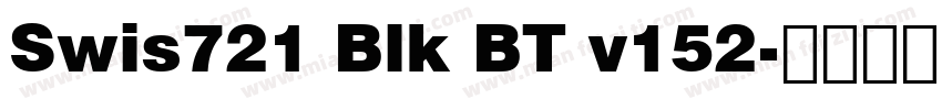 Swis721 Blk BT v152字体转换